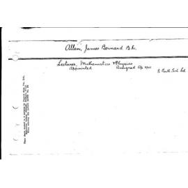ALLEN, James Bernard