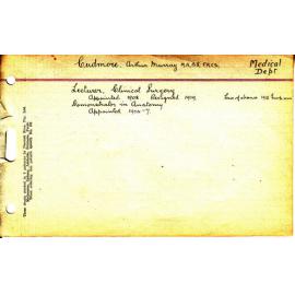 CUDMORE, Arthur Murray