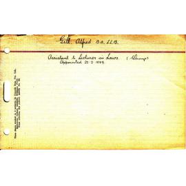 GILL, Alfred