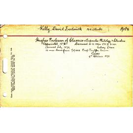 KELLY, David Frederick