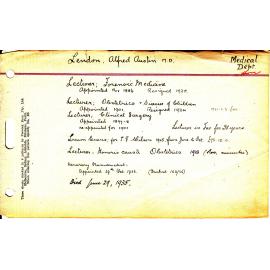 LENDON, Alfred Austin