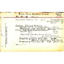 HONE, Frank Sandland