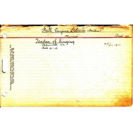 HALL, Georgina Delmar