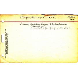 MORGAN, Alexander Matheson