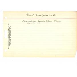 PRIEST, Herbert James