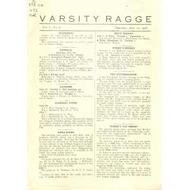 Varsity Ragge Volume 1 No 6 1928