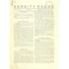 Varsity Ragge Volume 1 No 9 1928