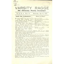 Varsity Ragge Volume 2 No 6 1929