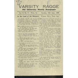 Varsity Ragge Volume 2 No 11 1929