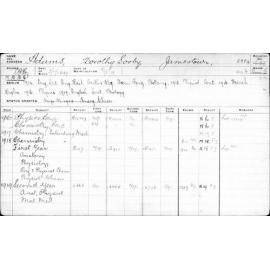 ADAMS, Dorothy Sorby