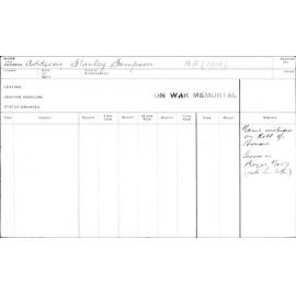 ADDISON, Stanley Simpson