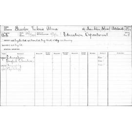 BRESSLER, Victoria Alma