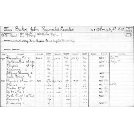BAKER, John Reginald Leader