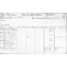 BARLOW, Charles Walter William