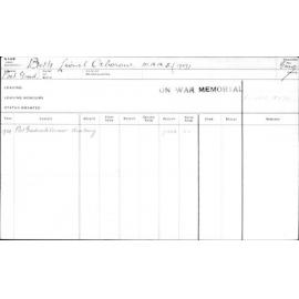 BETTS, Lionel Oxborrow