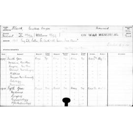 BLACK, Eustace Couper