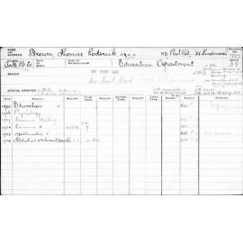 BROWN, Thomas Roderick