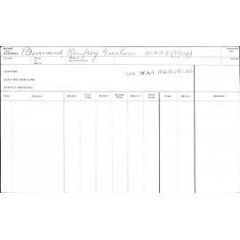 BURNARD, Renfrey Gershom