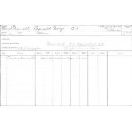 BURNELL, Reginald George