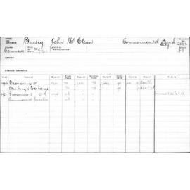 BURSEY, John McClean