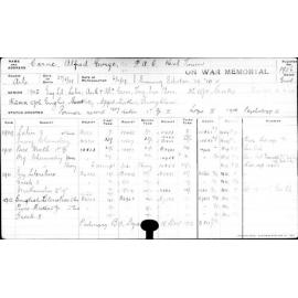 CARNE, Alfred George