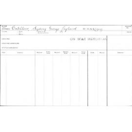 CATCHLOVE, Sydney George Leyland