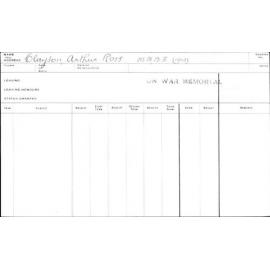 CLAYTON, Arthur Ross