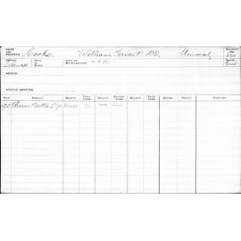 COOKE, William Ternent