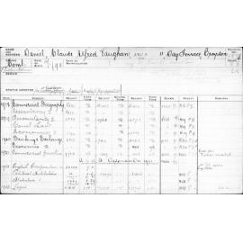 DANIEL, Claude Alfred Vaughan