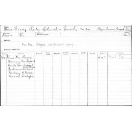 DAVY, Ruby Claudia Emily