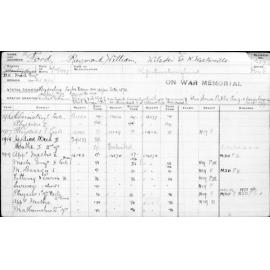 FORD, Raymond William
