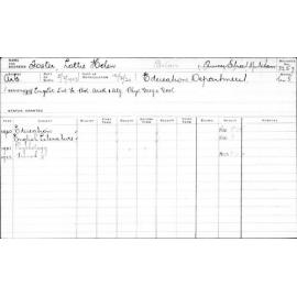 FOSTER, Lottie Helen