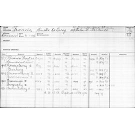 FRANCIS, Ainslie De Lacey