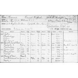 HARRIS, Ernest Wilfred