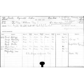 HASTE, Reginald Arthur