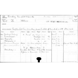 HENDRY, Campbell Alexander