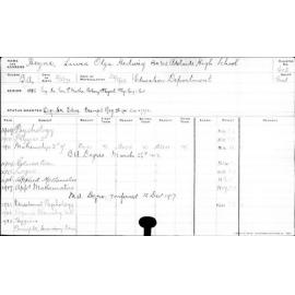 HEYNE, Laura Olga Hedwig