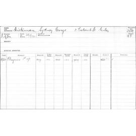 HICKMAN, Sydney George