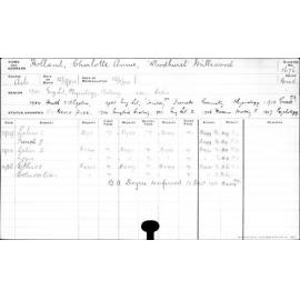 HOLLAND, Charlotte Annie