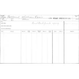 HOLLAND, William Corin