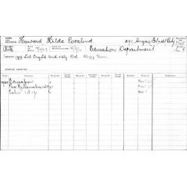 HOWARD, Hilda Rosalind