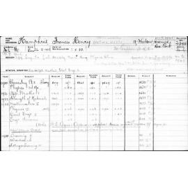 HUMPHRIS, Francis Henry