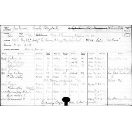 JACKSON, Sarah Elizabeth