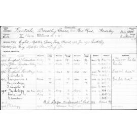 KENTISH, Dorothy Grace