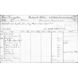 KINGSTON, Frederick Arthur