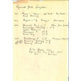 LANGDON, Reginald Yorke