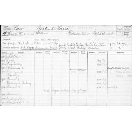 LAW, Gertrude Teresa