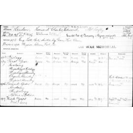 LINDON, Leonard Charles Edward