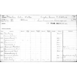 MARTIN, Colin Walter