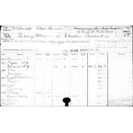 MCDONALD, Gilbert Sherman